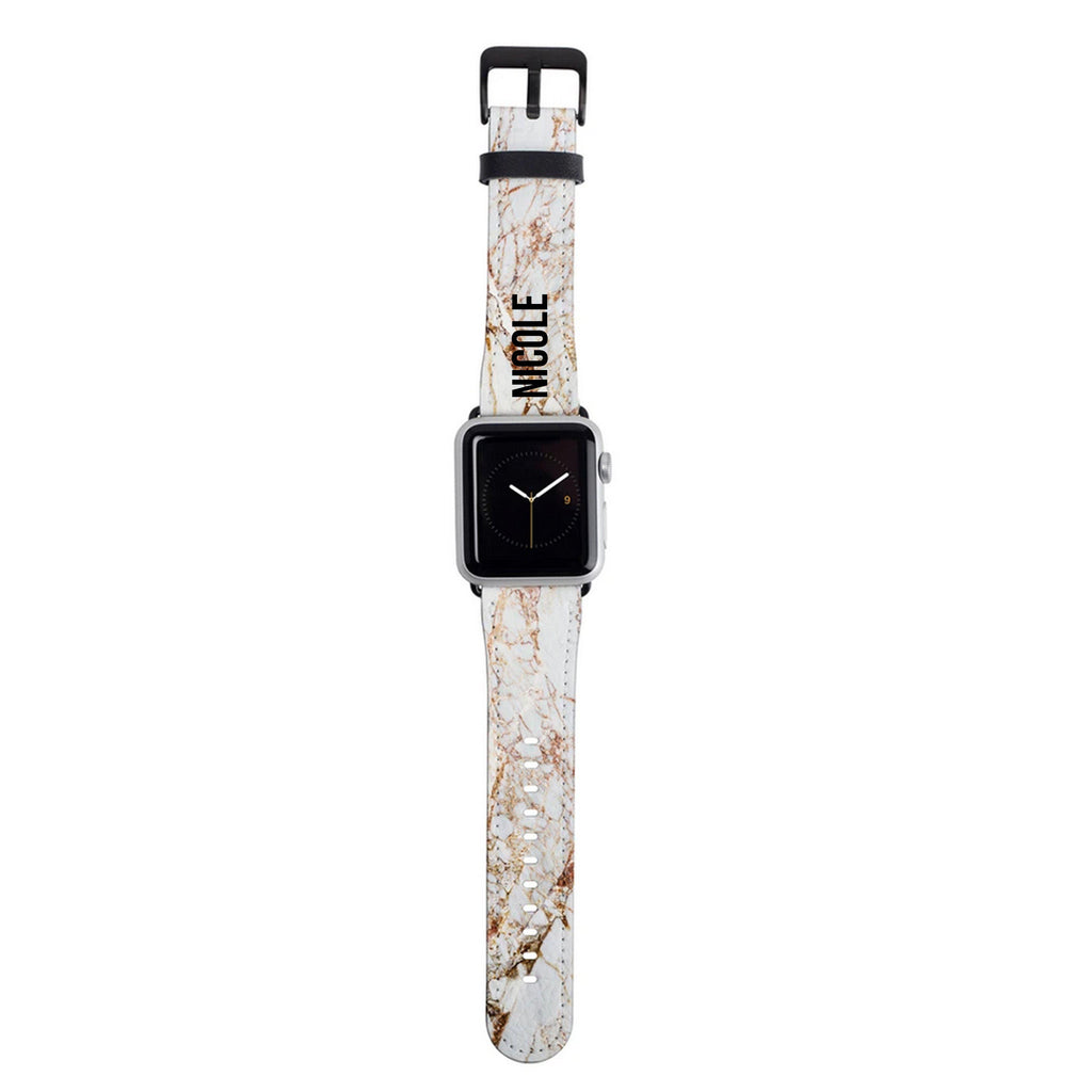 Personalised Cracked Marble Apple Watch Strap