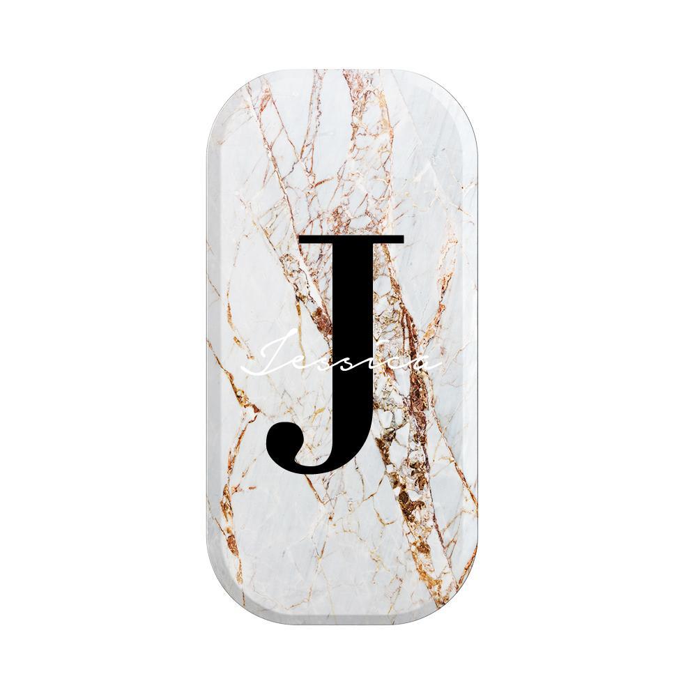 Personalised Cracked Marble Name Initials Clikit