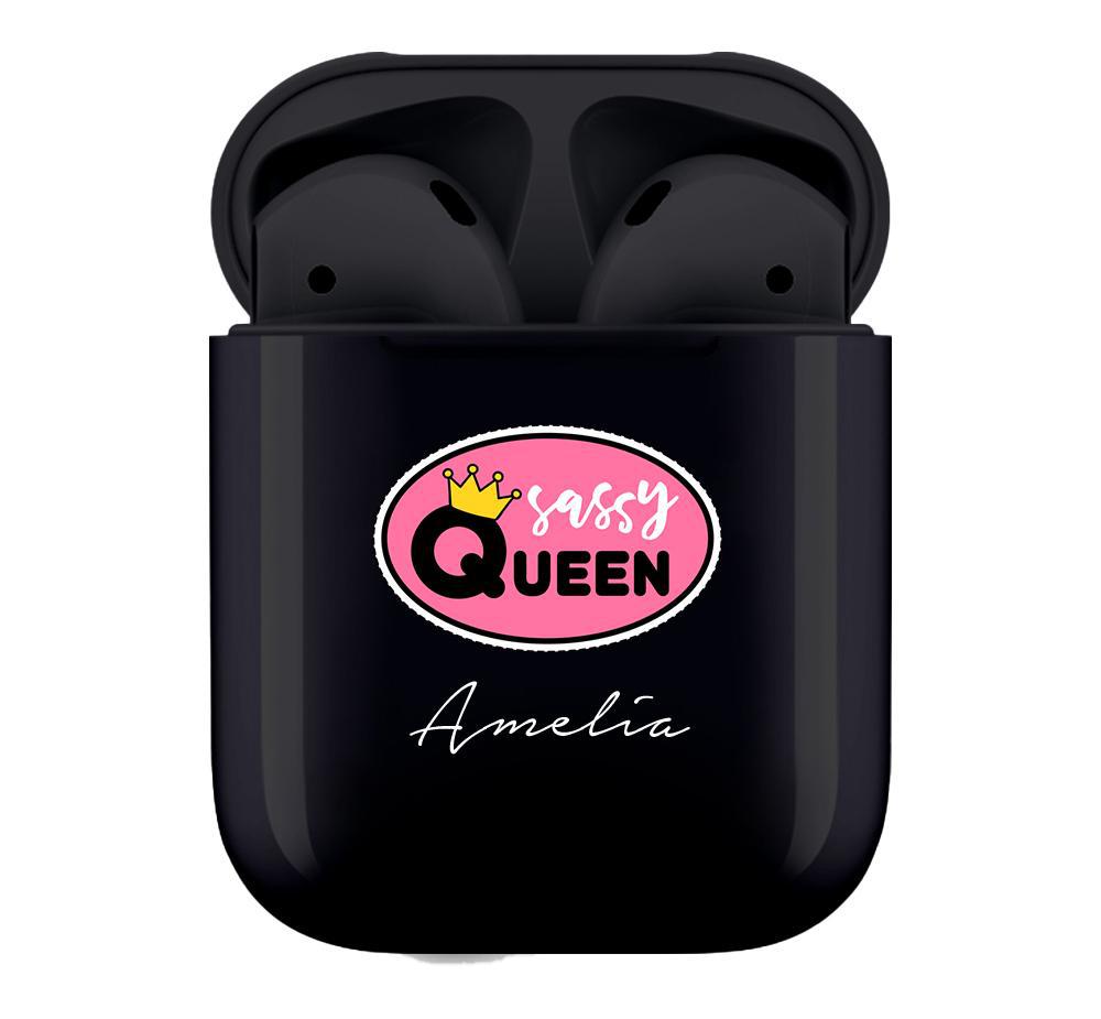 Personalised Sassy Queen Smart Earbuds