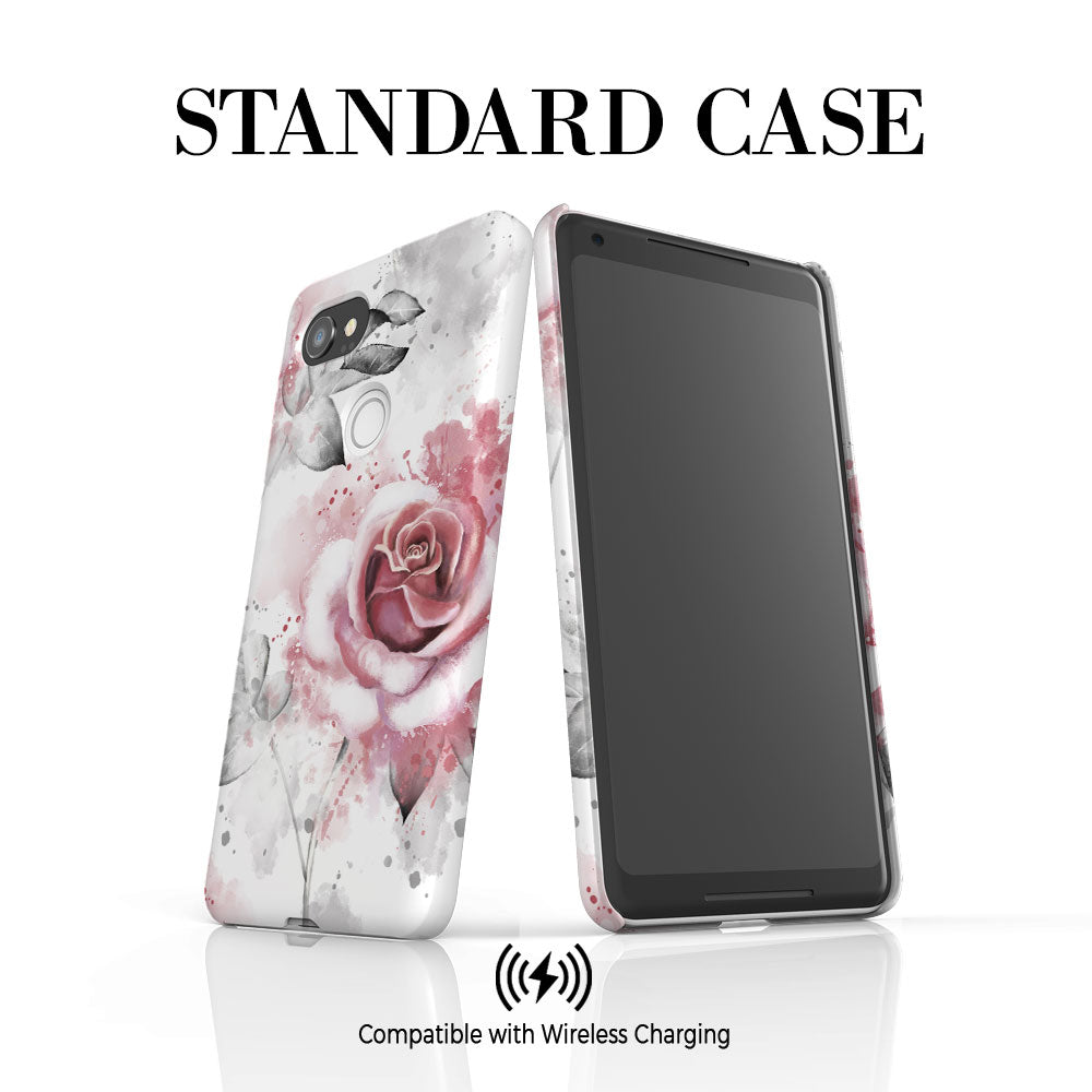 Personalised Floral Rose Initials Google Pixel 2 XL Case