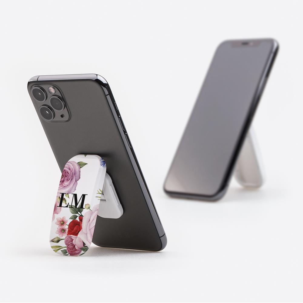 Personalised Floral Blossom Initials Clickit Phone grip