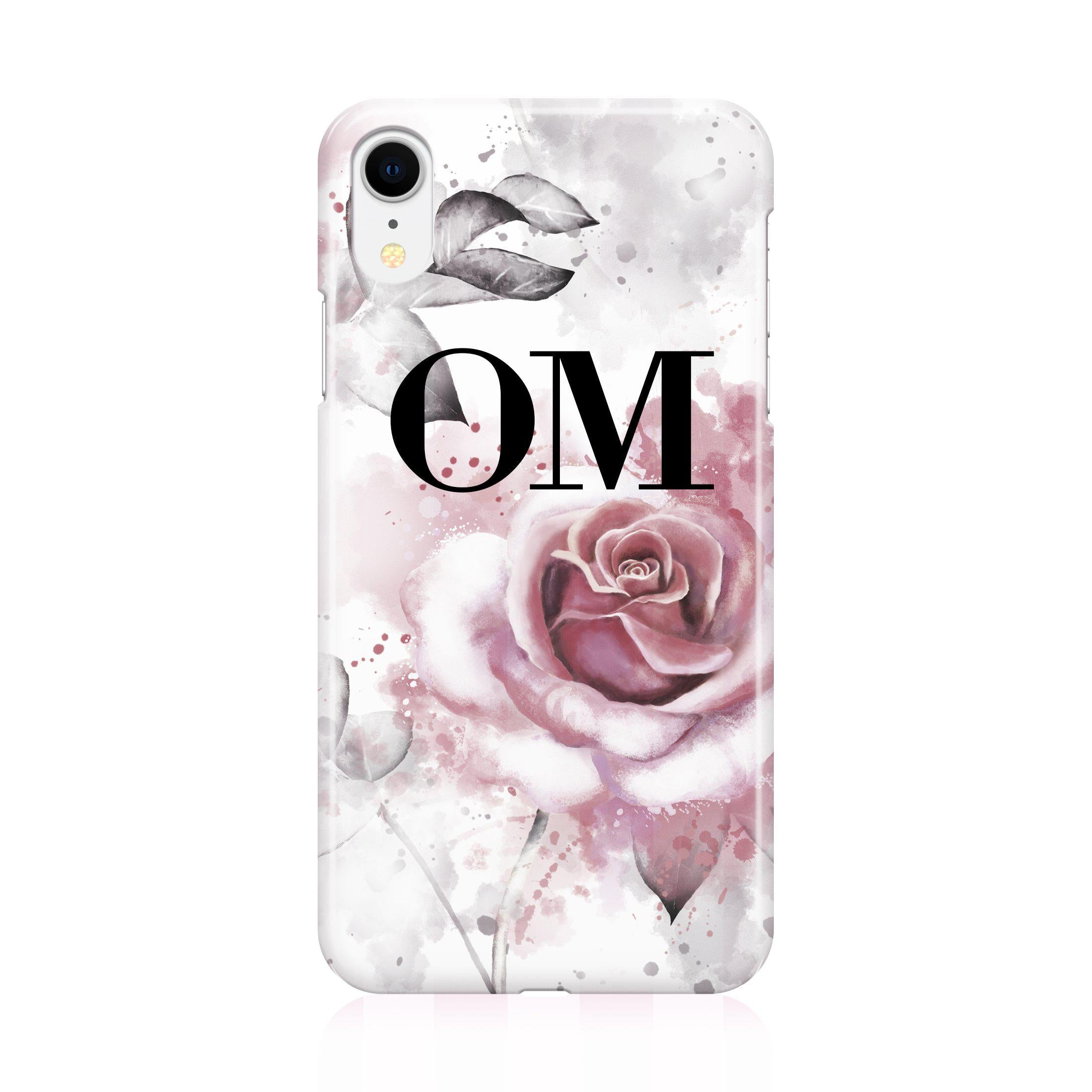 Personalised Floral Initials iPhone XR