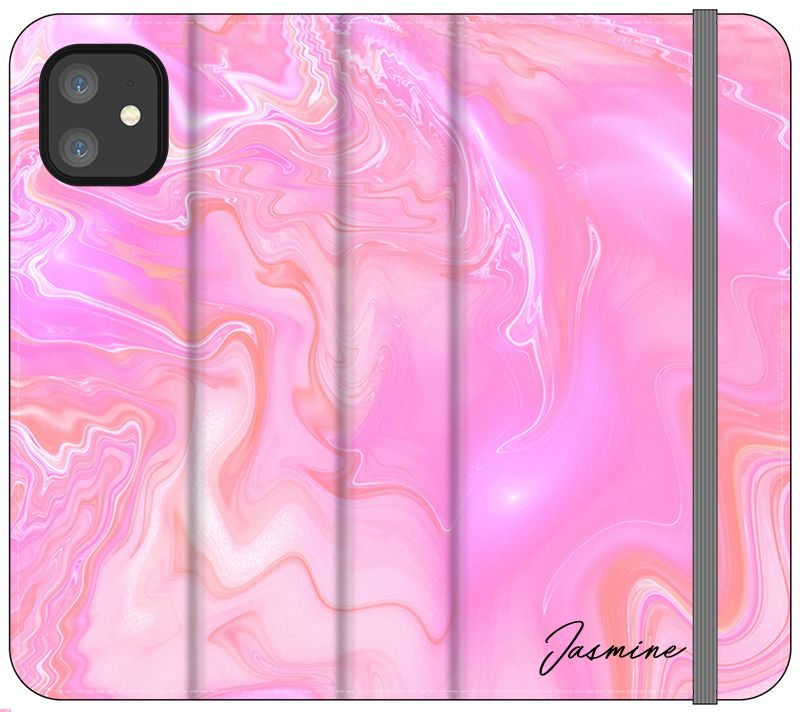 Personalised Cosmic Pink Name iPhone 12 Mini Case