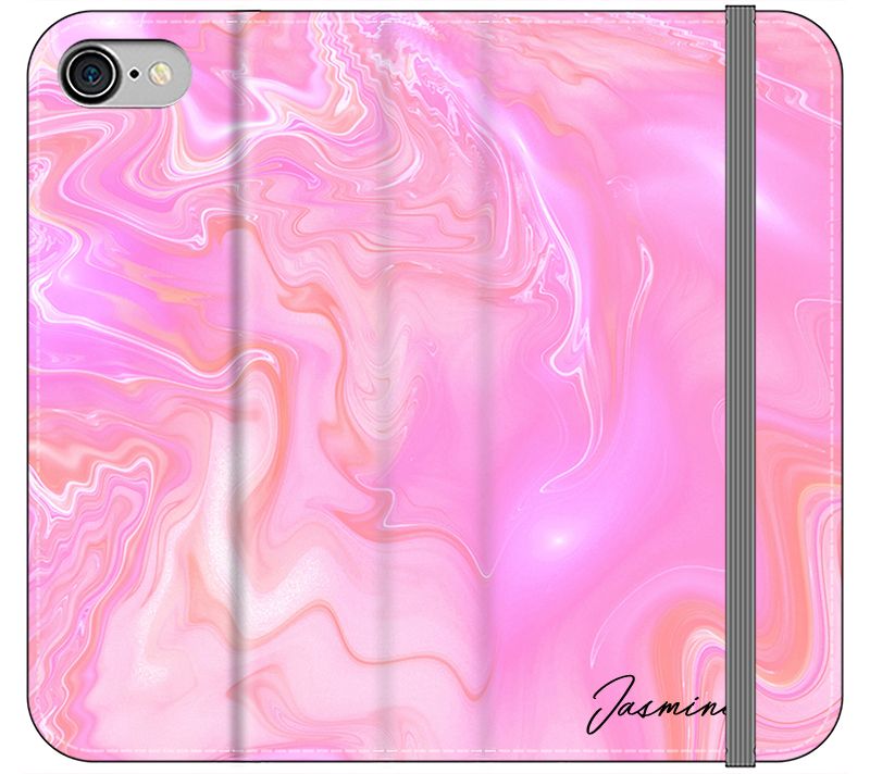 Personalised Cosmic Pink Name iPhone SE Case