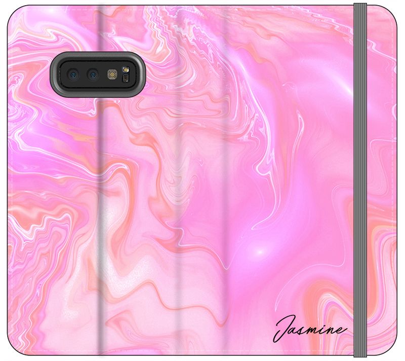 Personalised Cosmic Pink Name Samsung Galaxy S10e Case