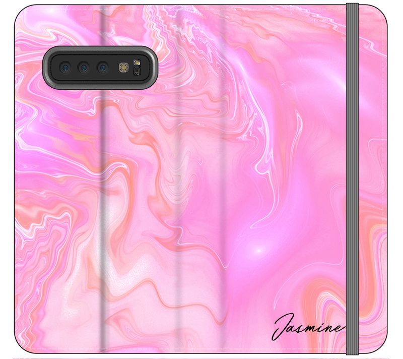 Personalised Cosmic Pink Name Samsung Galaxy S10 Plus Case