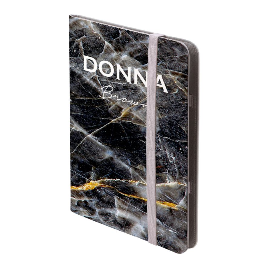 Personalised Midnight Marble Name iPad Pro Case
