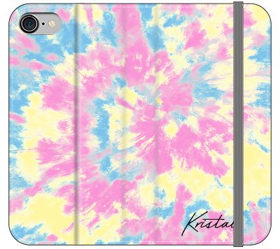 Personalised Multicolor Tie Dye Name iPhone SE Case