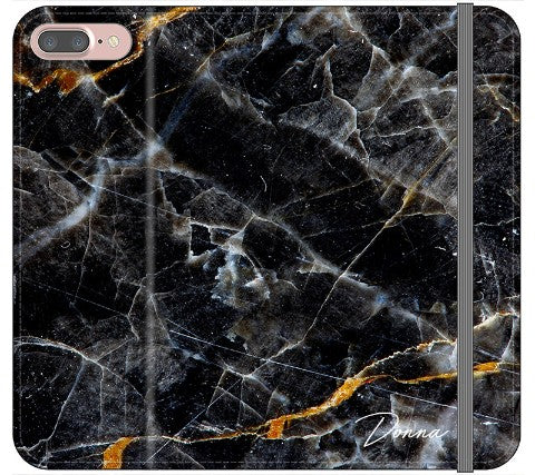 Personalised Midnight Marble Name iPhone 8 Plus Case