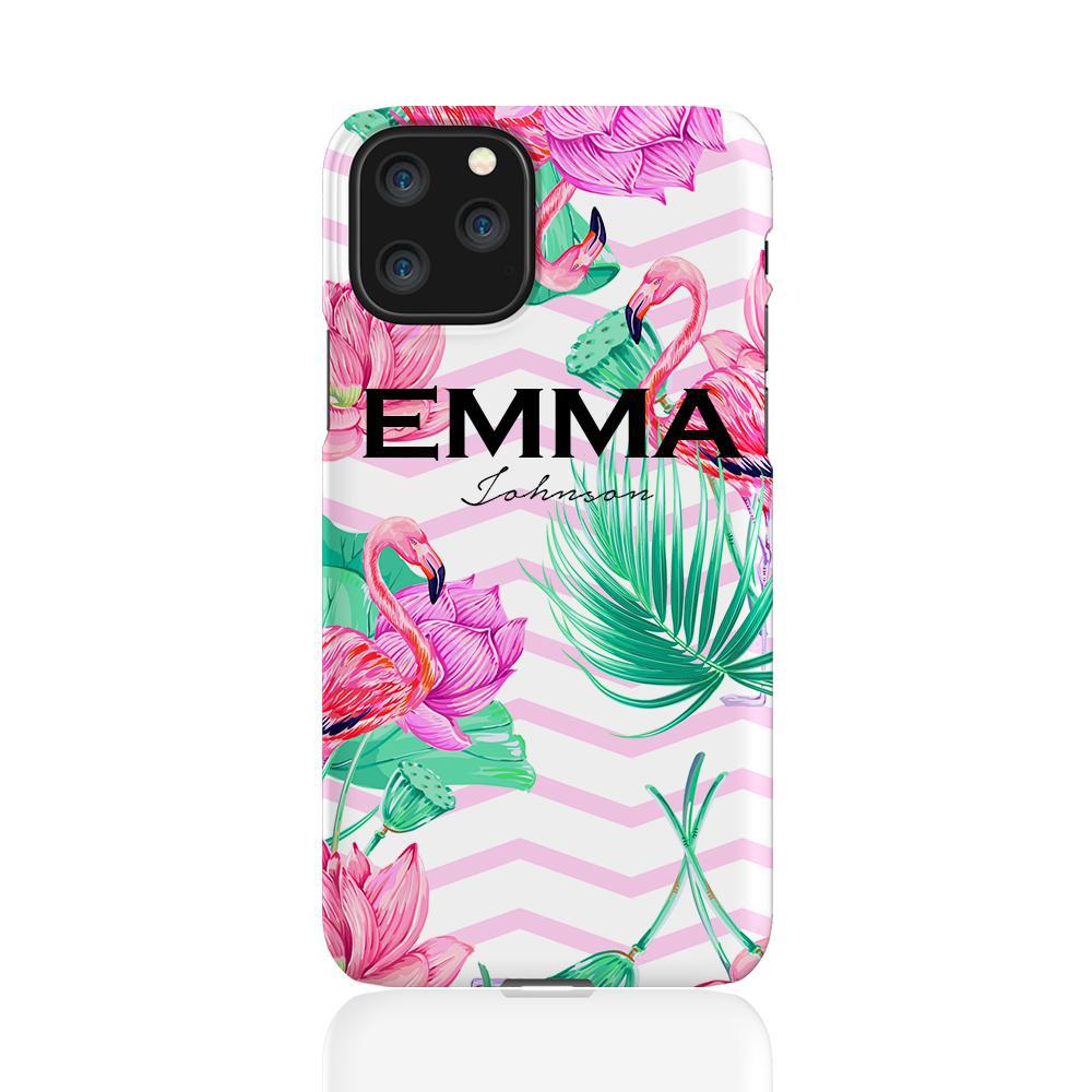 Personalised Flamingo Name iPhone 11 Pro Case