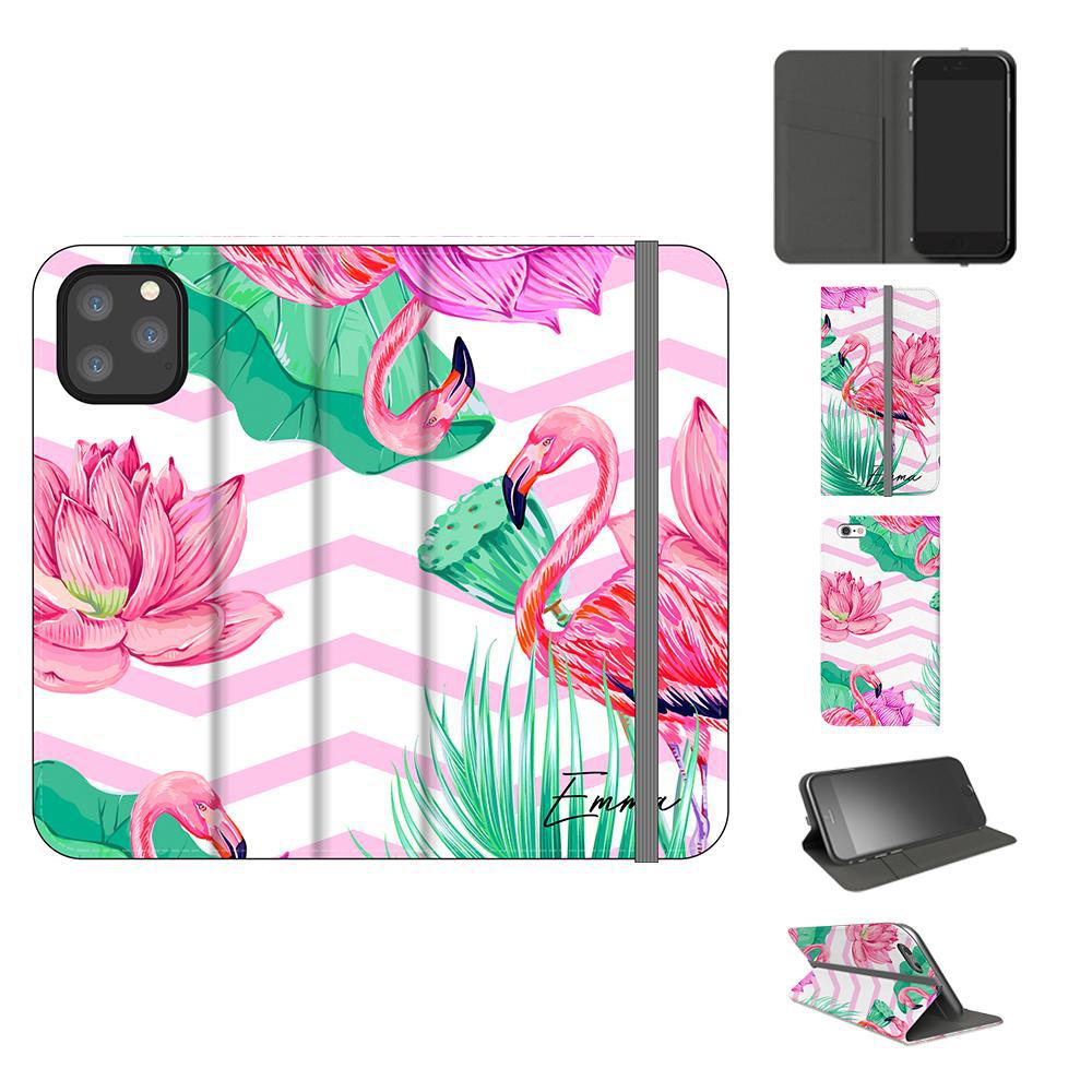 Personalised Flamingo Name iPhone 12 Pro Max Case