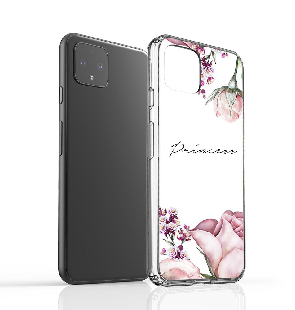 Personalised Clear Rose Google Pixel 4XL Case