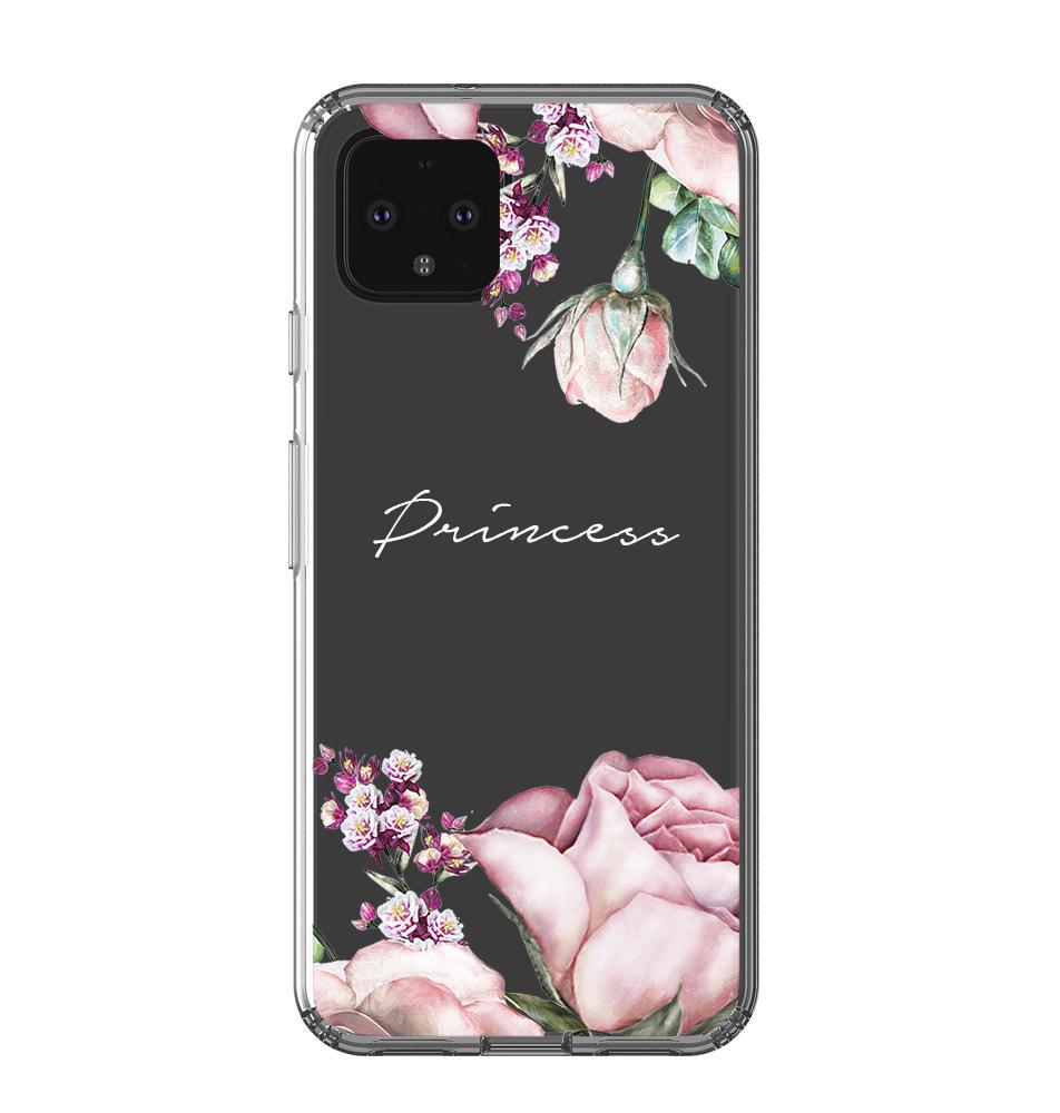 Personalised Clear Rose Google Pixel 4XL Case
