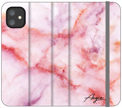 Personalised Pastel Marble Name iPhone 12 Mini Case