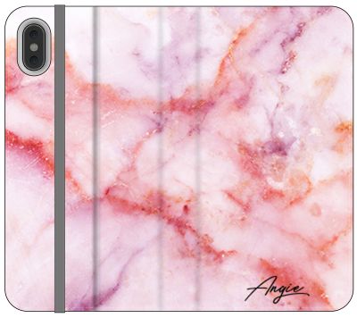 Personalised Pastel Marble Name iPhone XS Case