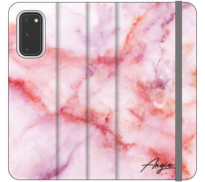 Personalised Pastel Marble Name Initial Samsung Galaxy S20 Case
