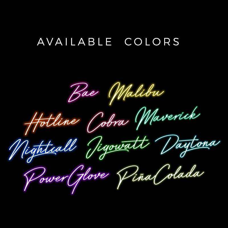 Personalised Neon Name iPhone 15 Plus Case