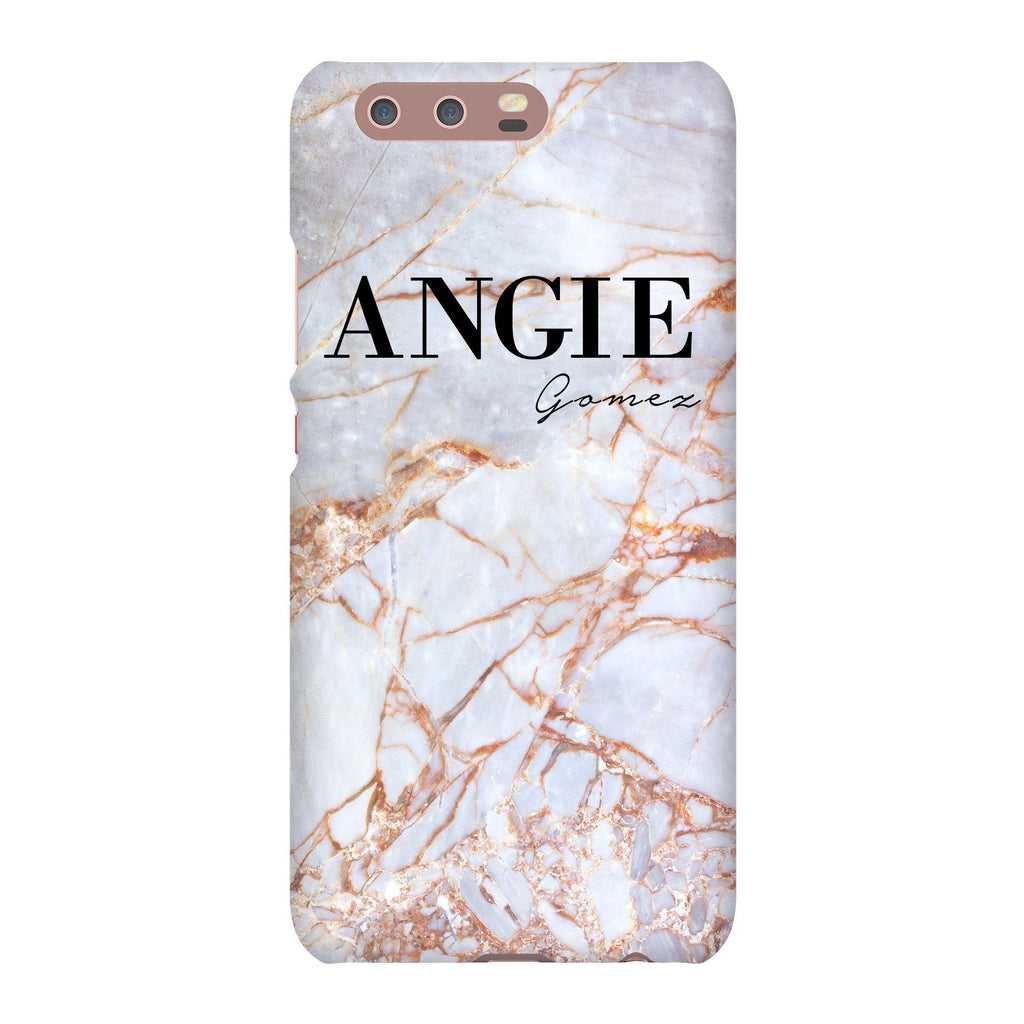 Personalised Fragment Marble Name Huawei P10 Case