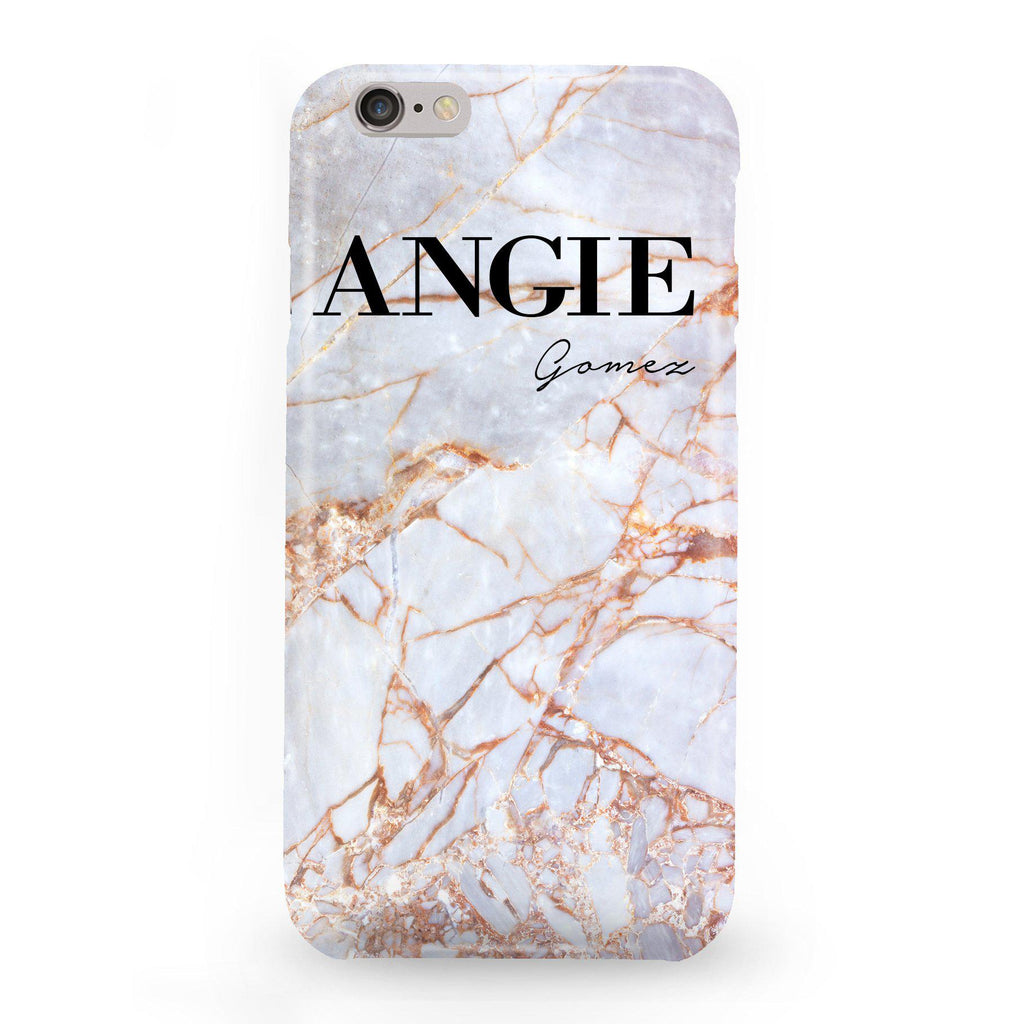 Personalised Fragment Marble Name iPhone 6 Plus/6s Plus Case