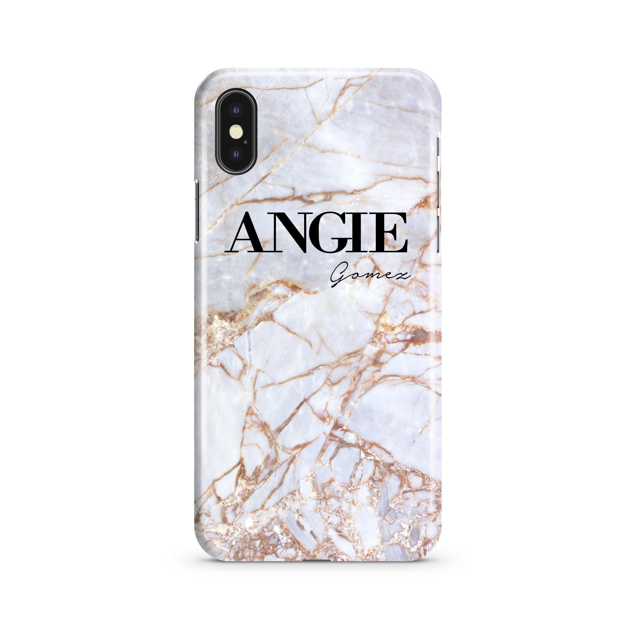 Personalised Fragment Marble Name iPhone Max