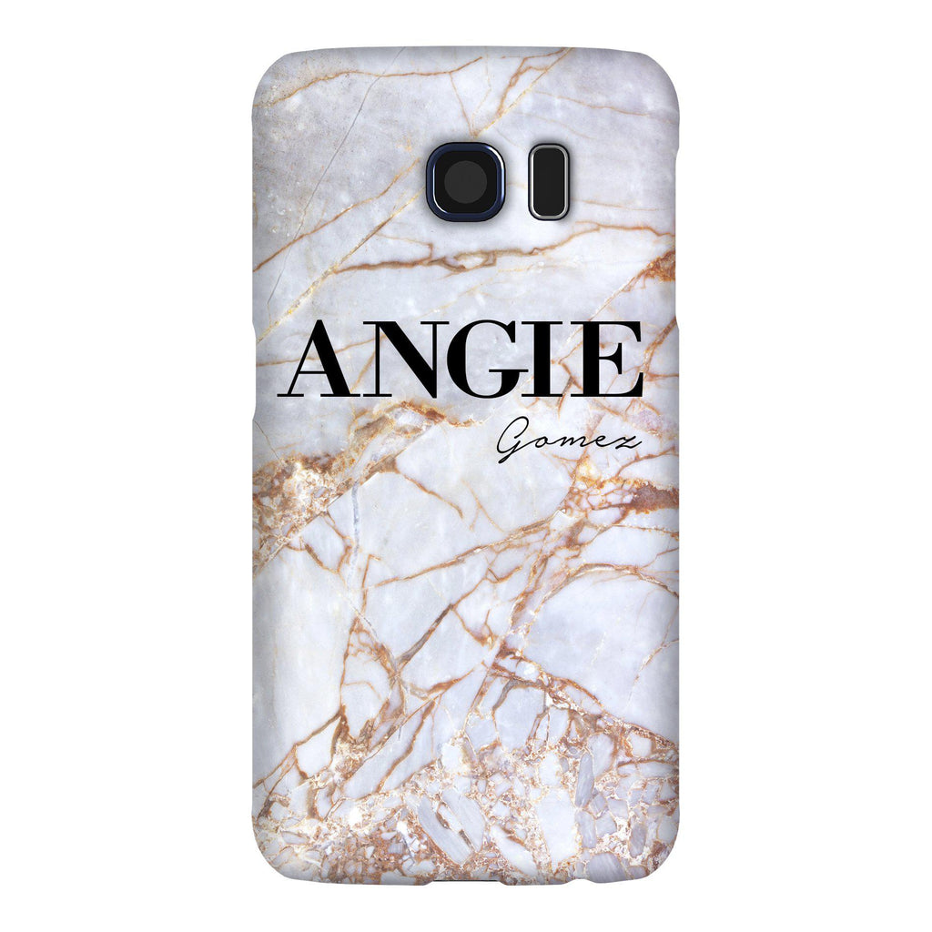 Personalised Fragment Marble Name Samsung Galaxy S6 Edge Case