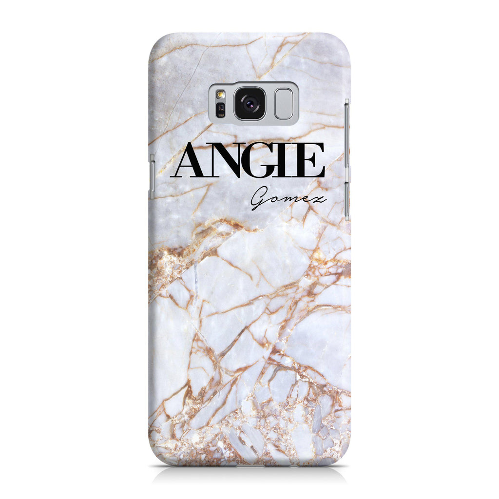 Personalised Fragment Marble Name Samsung Galaxy S8 Plus Case