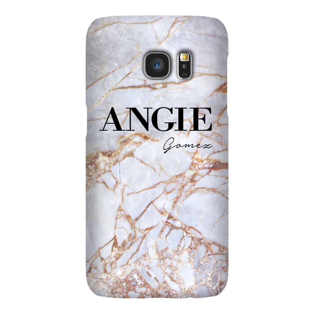 Personalised Fragment Marble Name Samsung Galaxy S7 Case