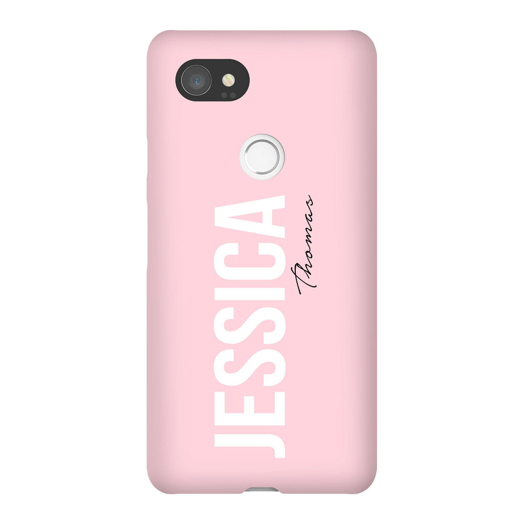 Personalised Bloom Side Name Google Pixel 2 XL Case