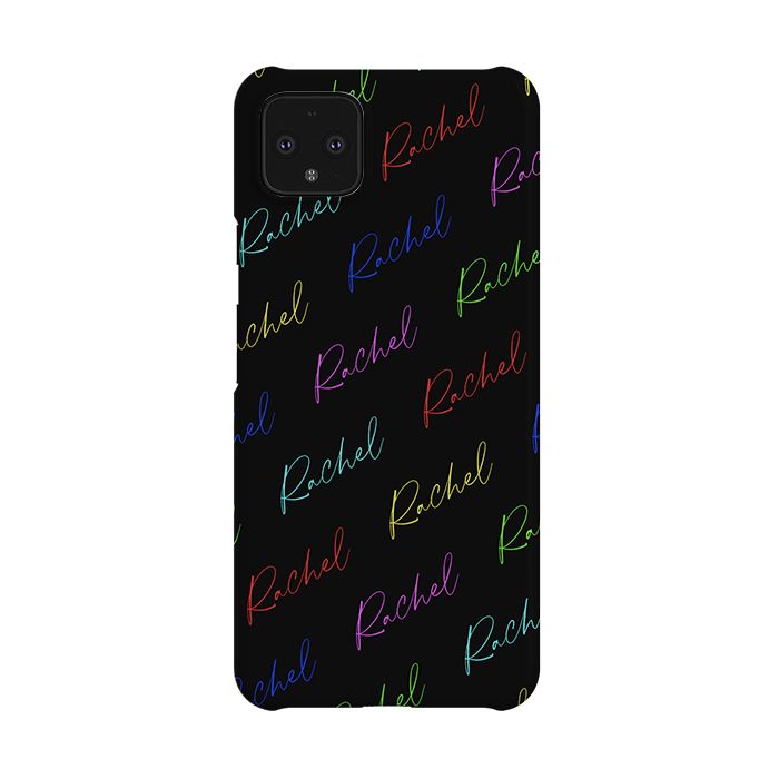 Personalised Multicolor Script Name Google Pixel 4 XL Case