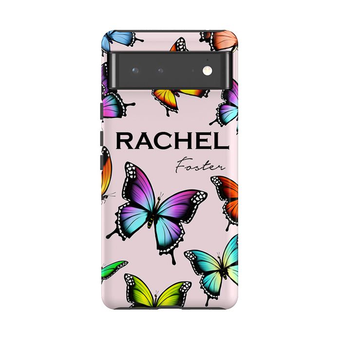 Personalised Butterfly Name Google Pixel 6 Case