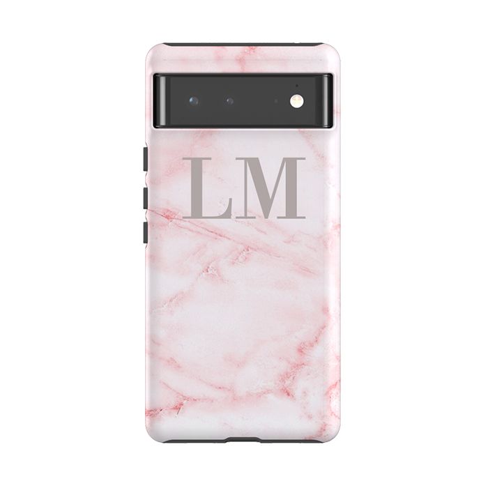 Personalised Cotton Candy Marble Initials Google Pixel 8 Pro Case