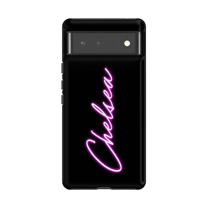 Personalised Neon Name Google Pixel 8 Pro Case