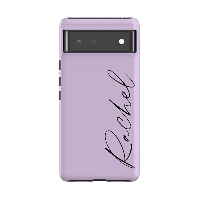 Personalised Purple Name Google Pixel 8 Pro Case