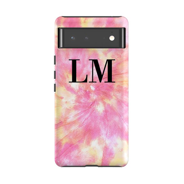 Personalised Tie Dye Initials Google Pixel 6 Case