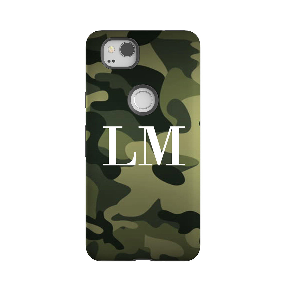 Personalised Green Camouflage Google Pixel 2 Case