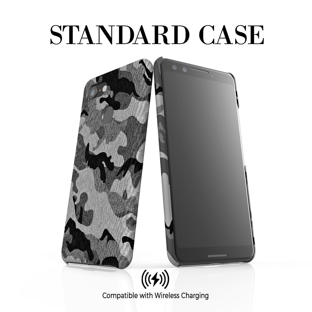 Personalised Grey Camouflage Google Pixel 3 Case