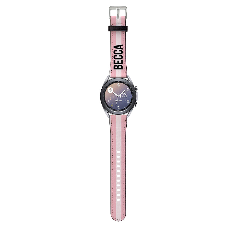 Personalised Bloom Stripes Samsung Galaxy Watch3 Strap