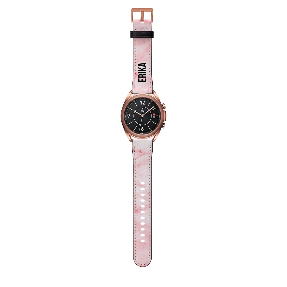 Personalised Cotton Candy Marble Samsung Galaxy Watch3 Strap