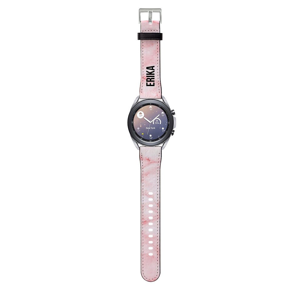 Personalised Cotton Candy Marble Samsung Galaxy Watch3 Strap