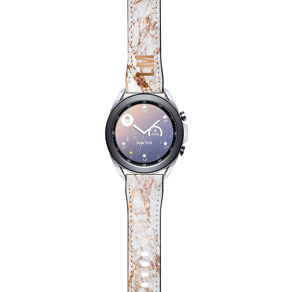 Personalised Cracked Marble Samsung Galaxy Watch3 Strap