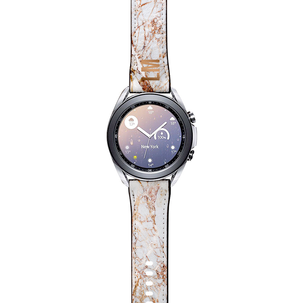 Personalised Cracked Marble Samsung Galaxy Watch3 Strap