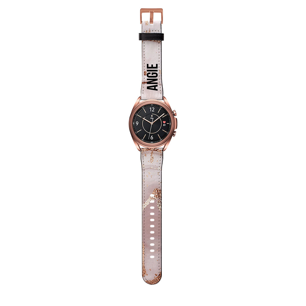 Personalised Liquid Marble Samsung Galaxy Watch3 Strap