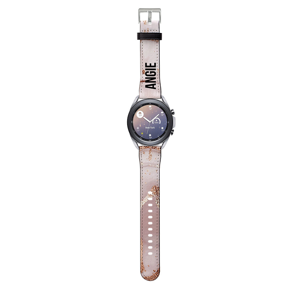 Personalised Liquid Marble Samsung Galaxy Watch3 Strap