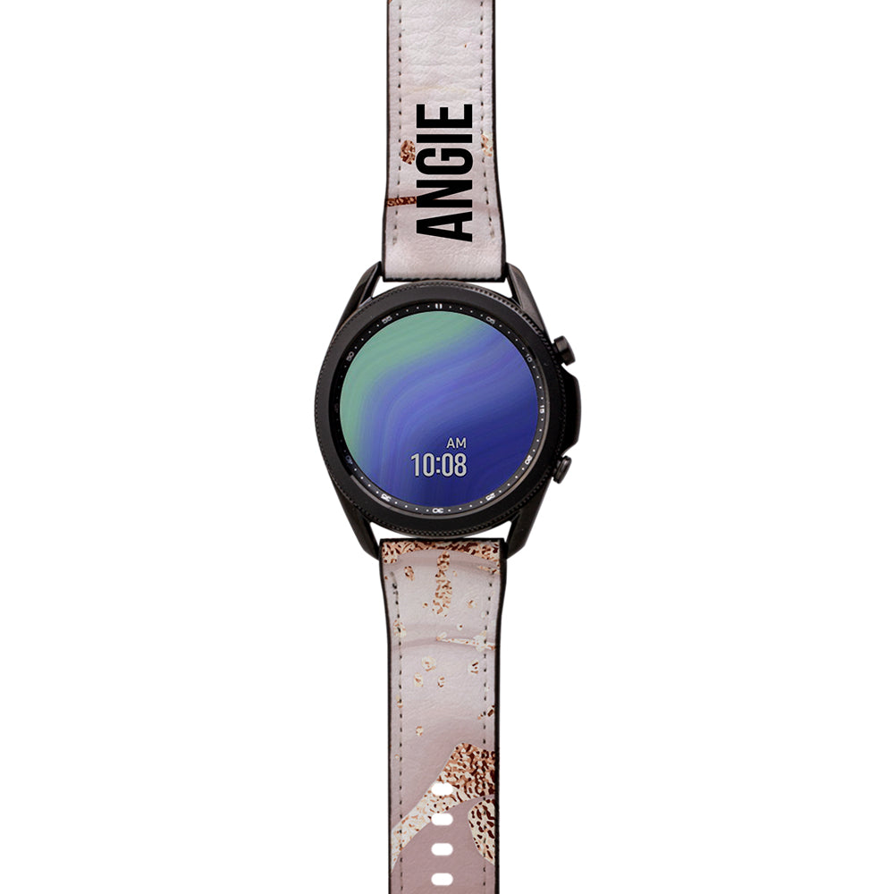 Personalised Liquid Marble Samsung Galaxy Watch3 Strap