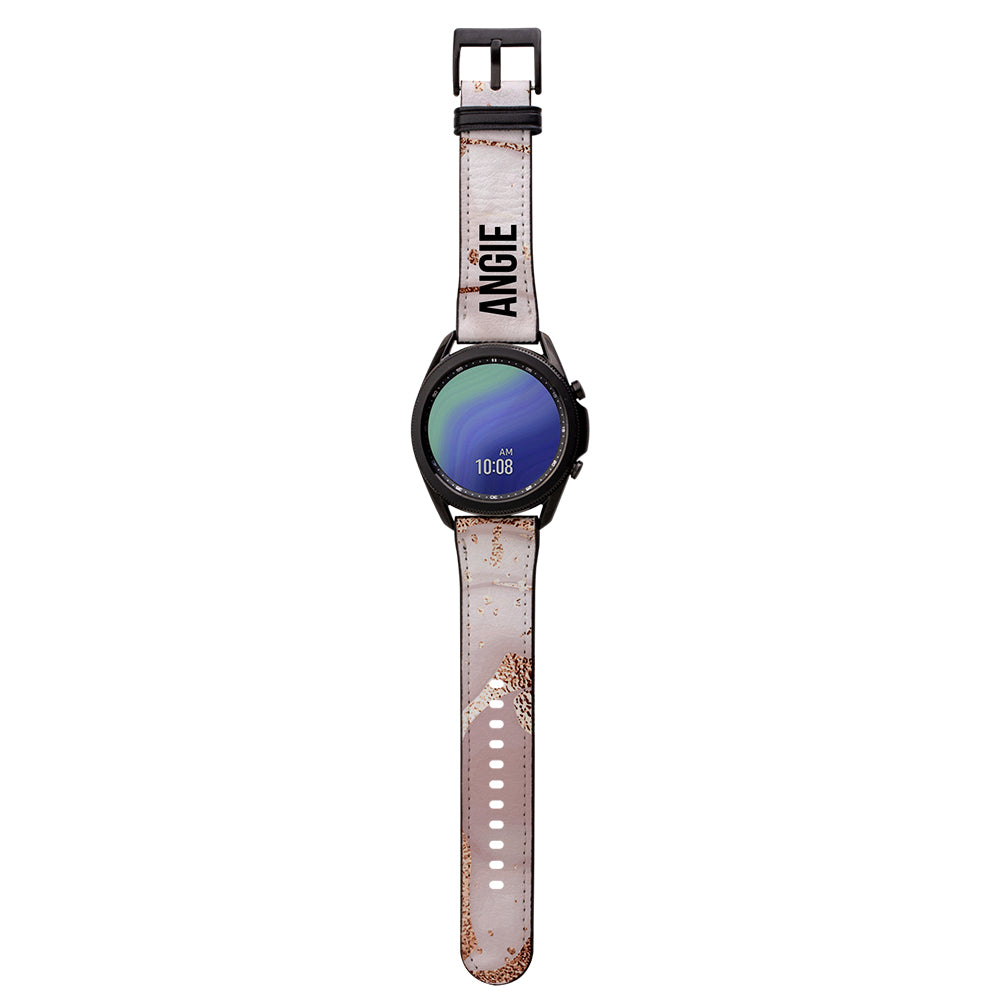 Personalised Liquid Marble Samsung Galaxy Watch3 Strap