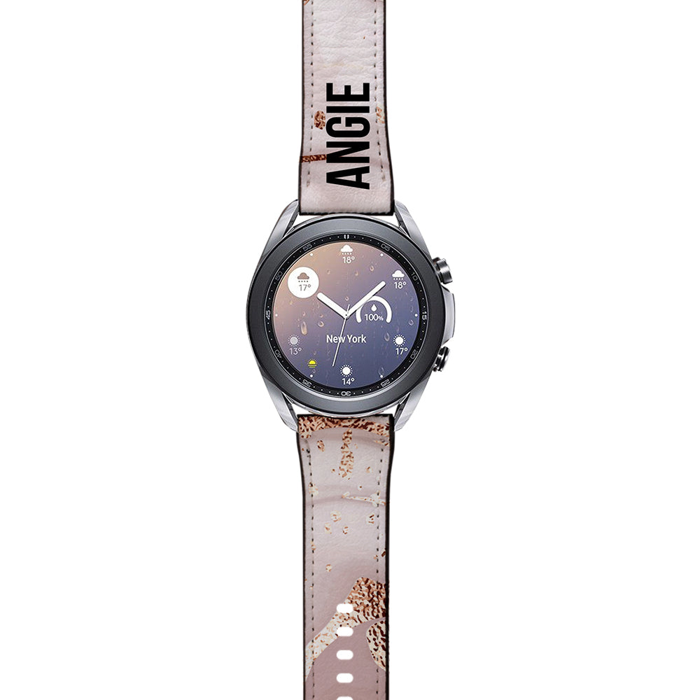 Personalised Liquid Marble Samsung Galaxy Watch3 Strap