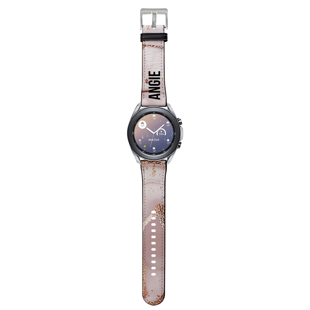 Personalised Liquid Marble Samsung Galaxy Watch3 Strap