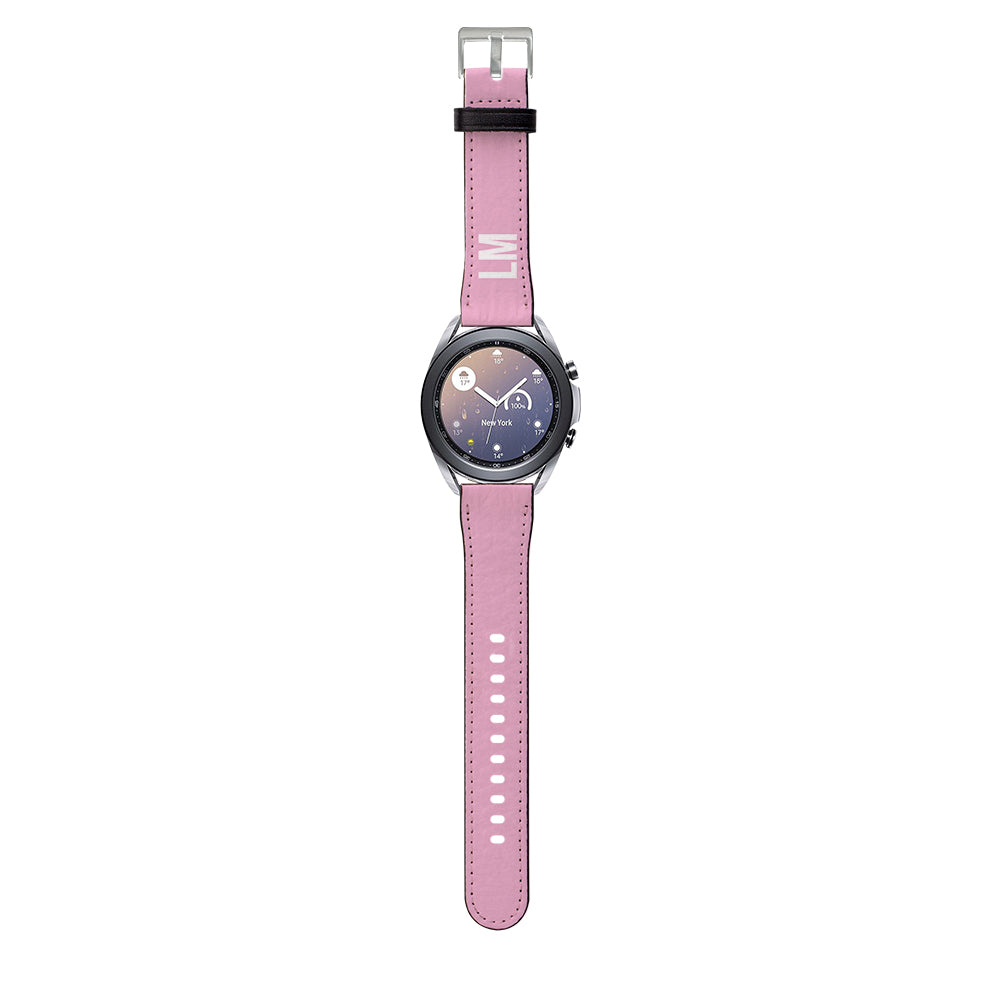 Personalised Pink Samsung Galaxy Watch3 Strap