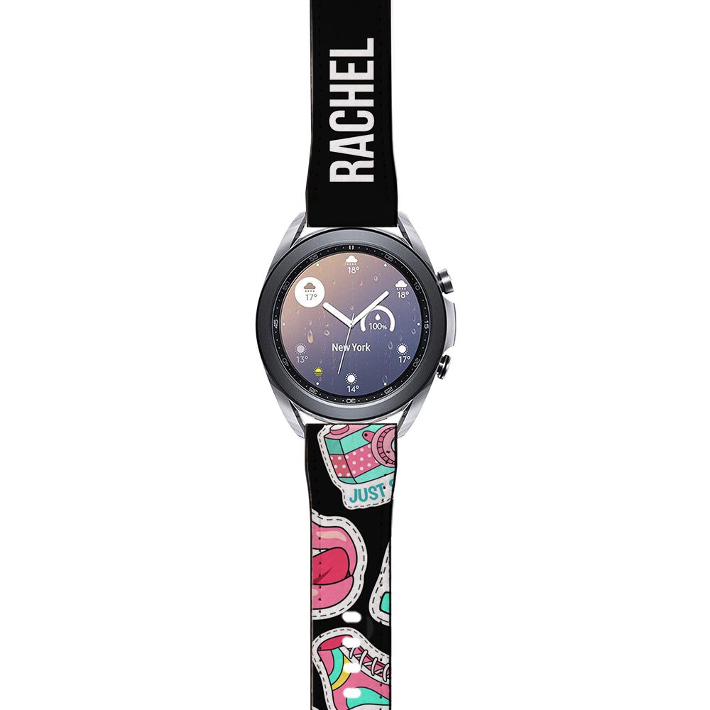 Personalised Sticker Name Samsung Galaxy Watch3 Strap