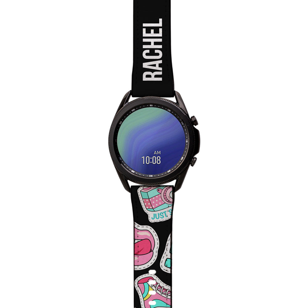 Personalised Sticker Name Samsung Galaxy Watch3 Strap